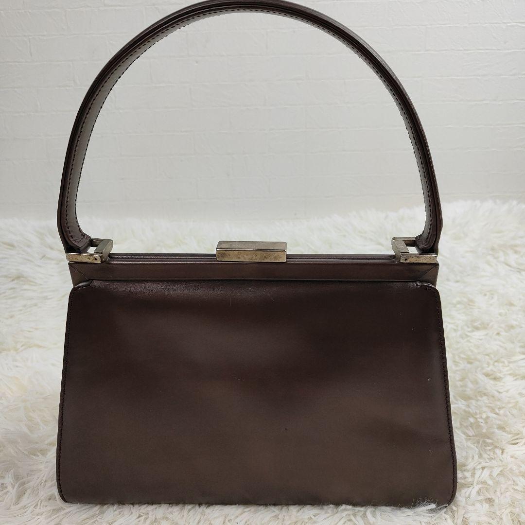 本日限定価格　グッチ　ハンドバッグ　トップハンドル　がま口　ロゴ金具　肩掛け