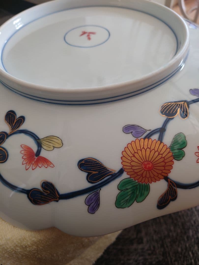 古伊万里・琳派・金彩中皿34センチ 基泉窯(新品・未使用)