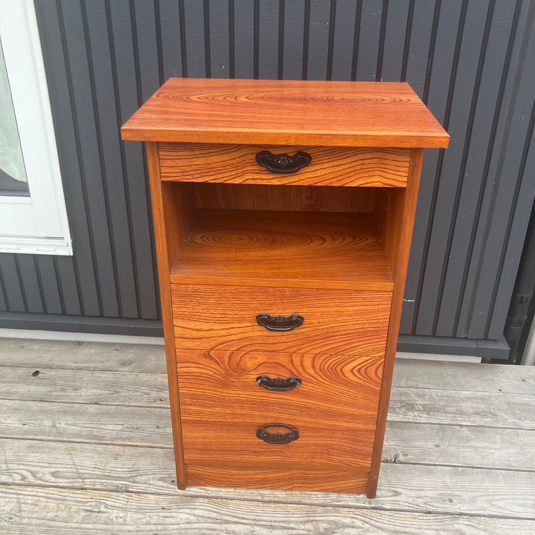 昭和レトロ 木製コールキャビネット 和風電話台 飾り棚 古家具 ビンテージ