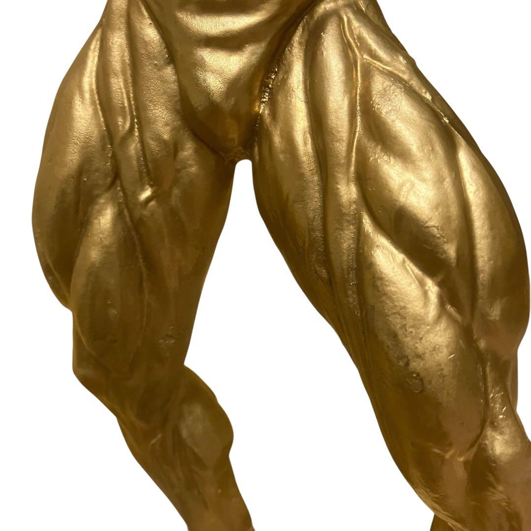 希少　ボディビルダー像　マッスル　筋肉美　ボディビル　トロフィー USA製 黄金
