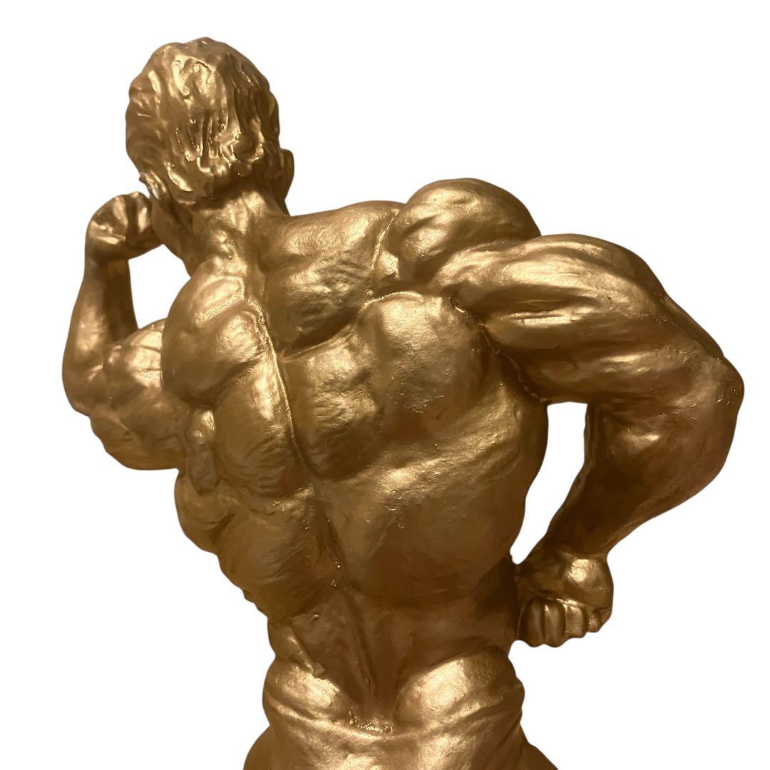 希少　ボディビルダー像　マッスル　筋肉美　ボディビル　トロフィー USA製 黄金