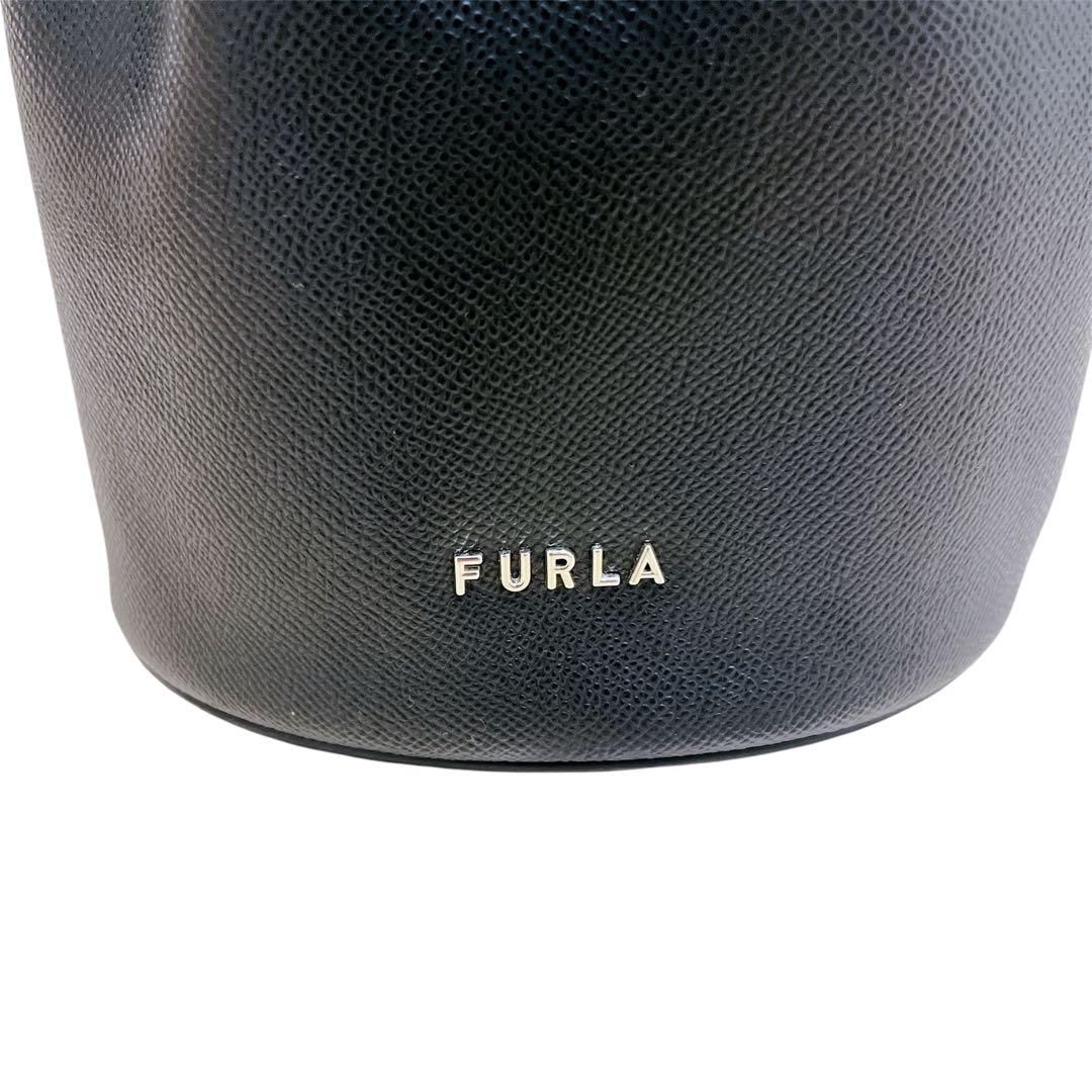 【未使用級】フルラ クリオ 2way ハンドバッグ ショルダーバッグ レザー 黒