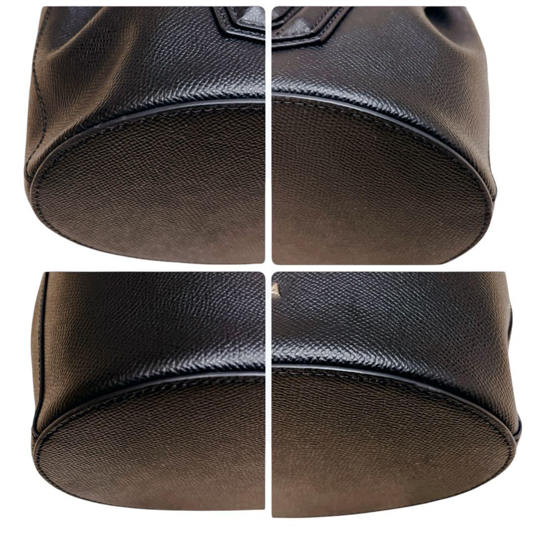 【未使用級】フルラ クリオ 2way ハンドバッグ ショルダーバッグ レザー 黒