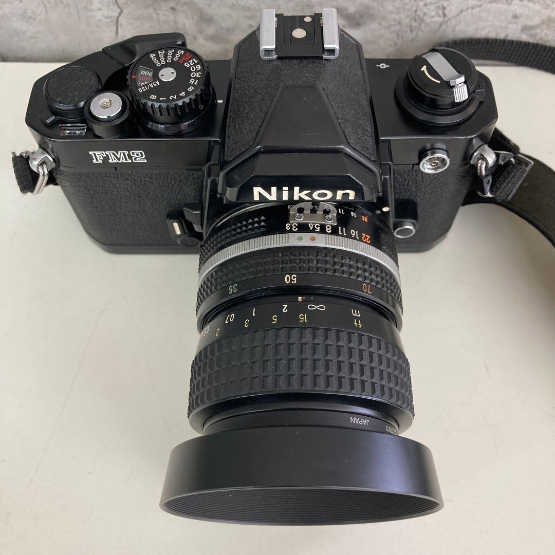 Nikon FM2 一眼レフフィルムカメラ 35-70mmレンズ付き 動作確認済