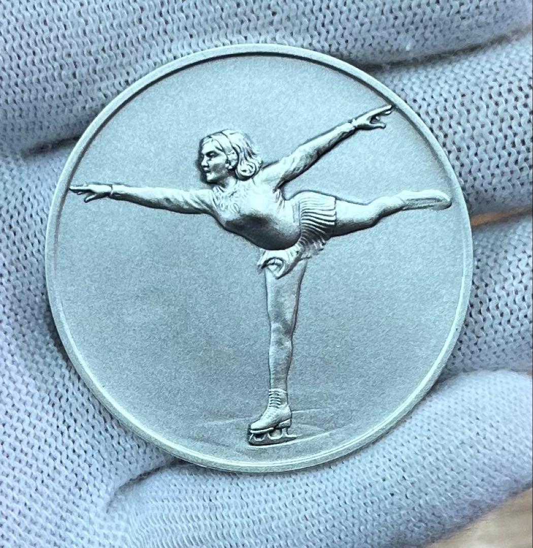 フィギュアスケート世界選手権大会 記念 純銀メダル(silver999) 刻印