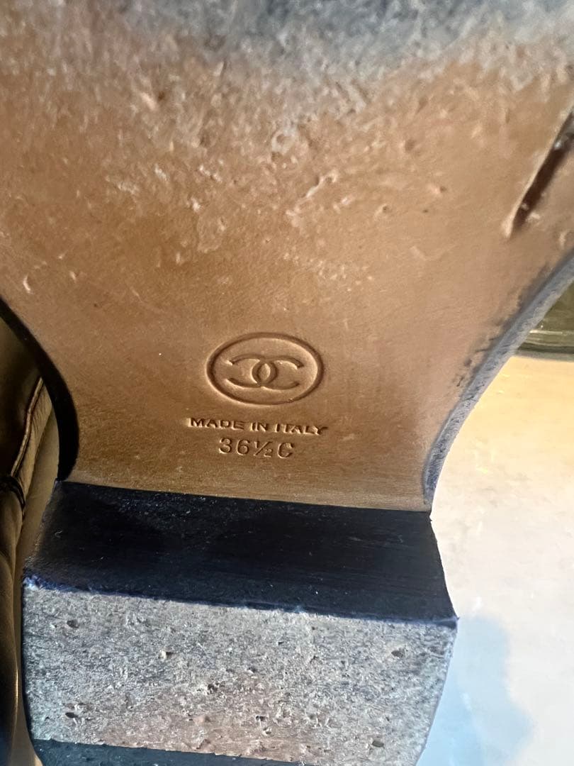 シャネル　レザーブーツ　36.5