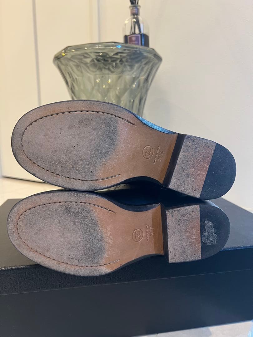 シャネル　レザーブーツ　36.5