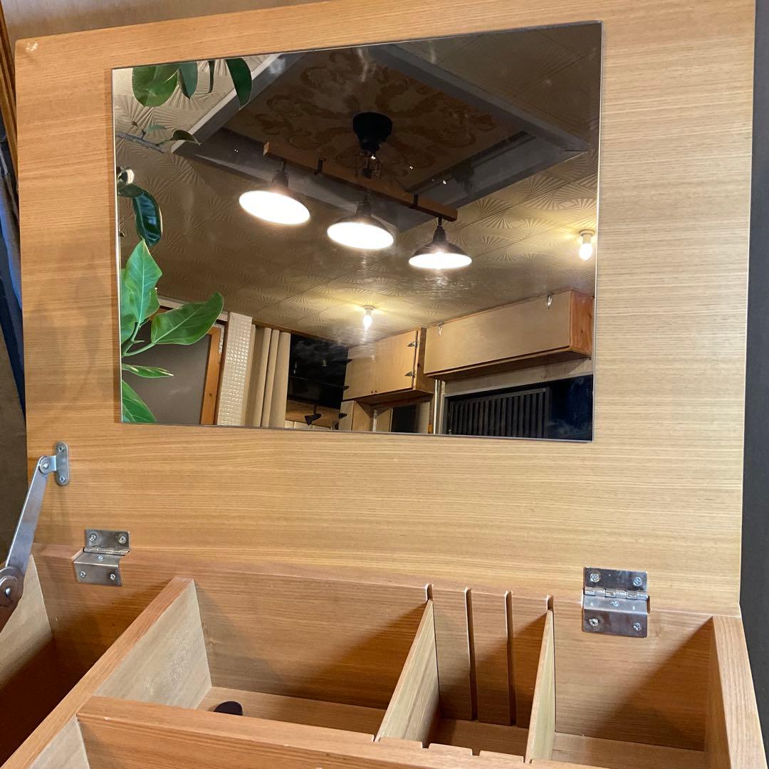 も*へ様 コンパクトドレッサー ナチュラル ミッドセンチュリー 化粧台 鏡台 2