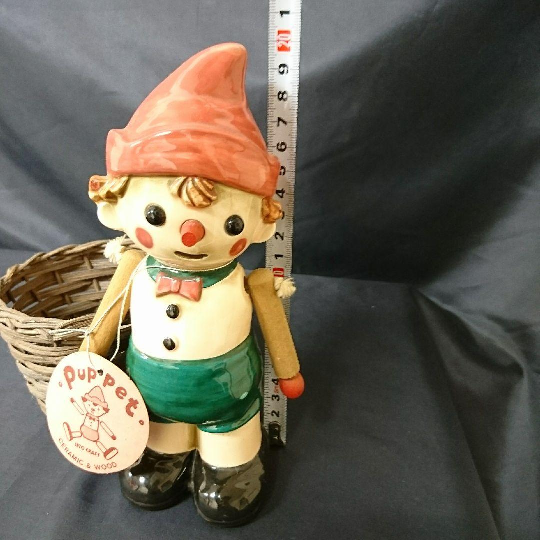 未使用保管品 seto craft 陶器 ピノキオ 置物