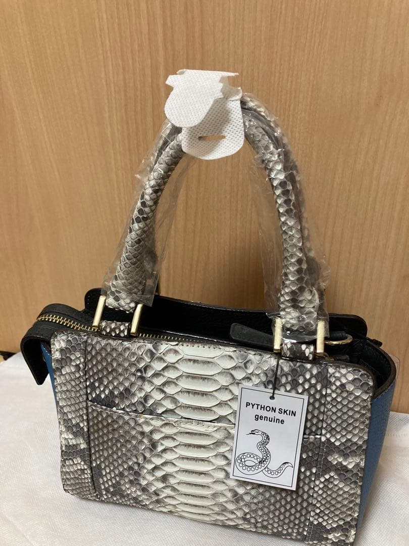 パイソンショルダー付バック ショルダー付２WAY