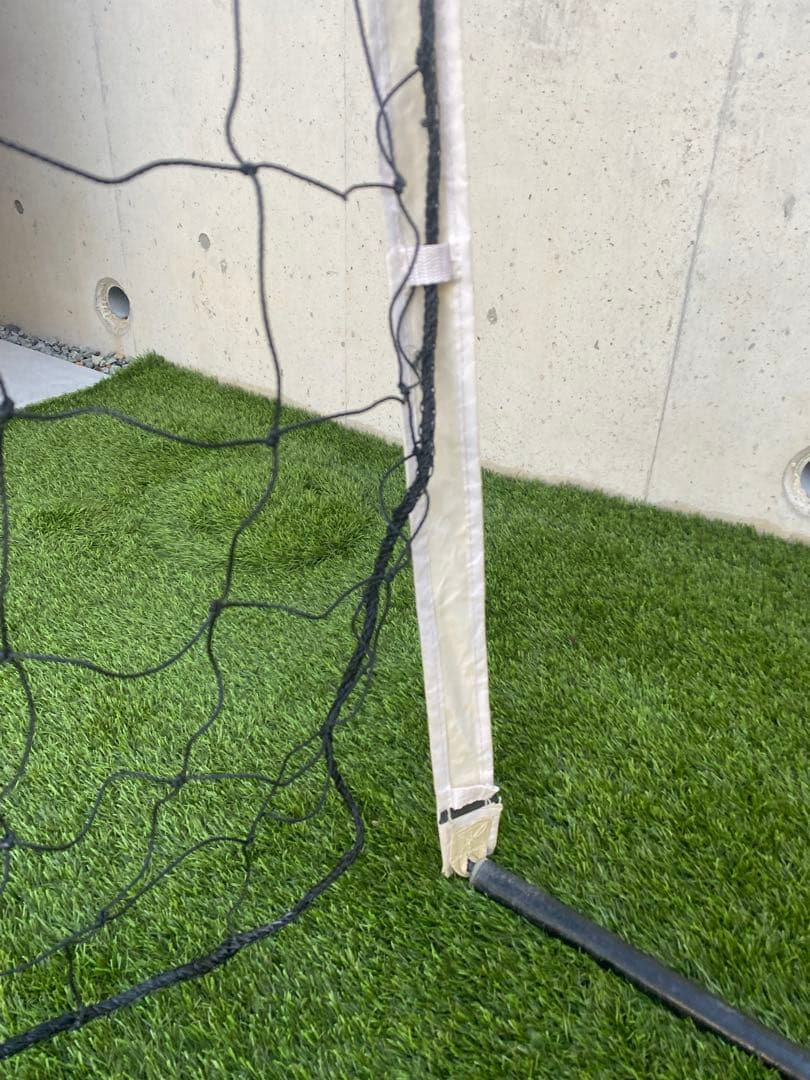 クイックプレイ サッカーゴール 4.9m×2.1m 2台セット 重り袋2個付き