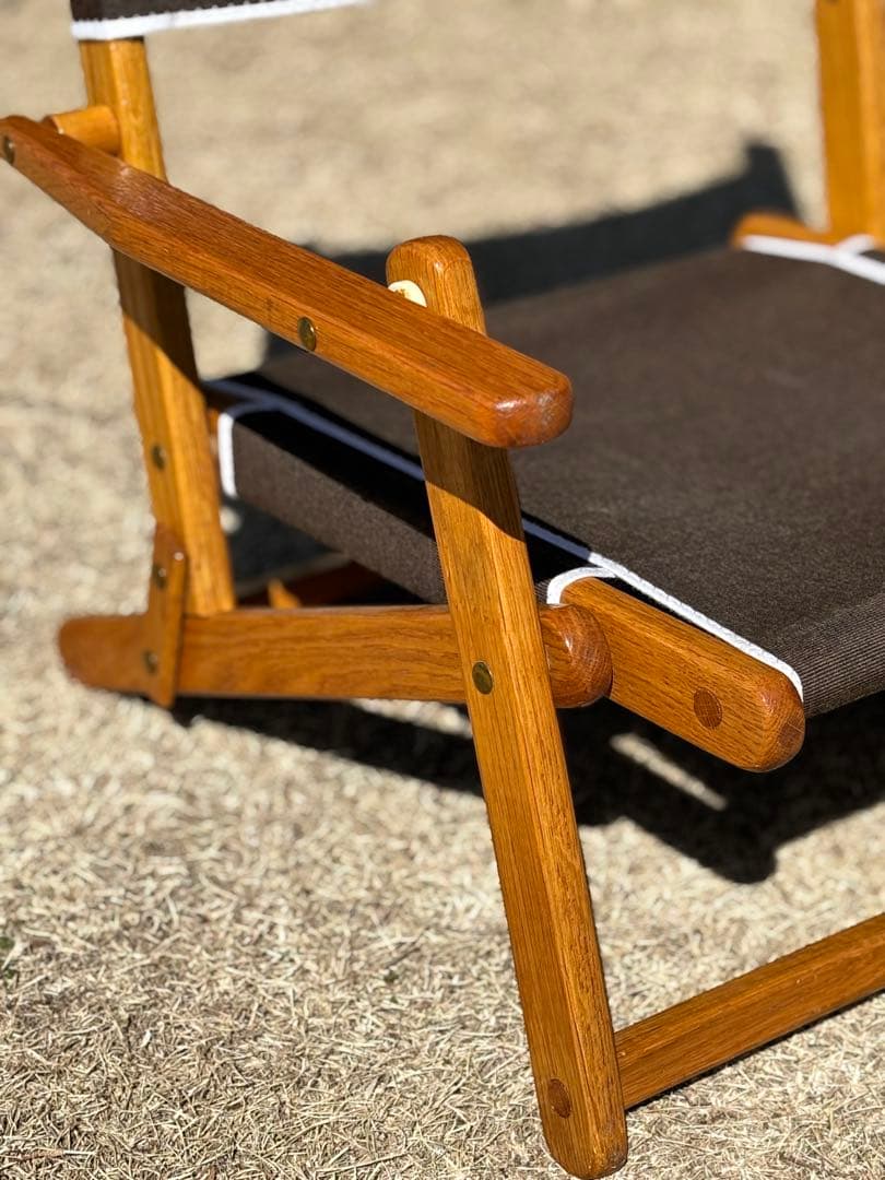 【希少】エニウェアチェア ミニ サンド チェア 折り畳み ブラウン ローチェア