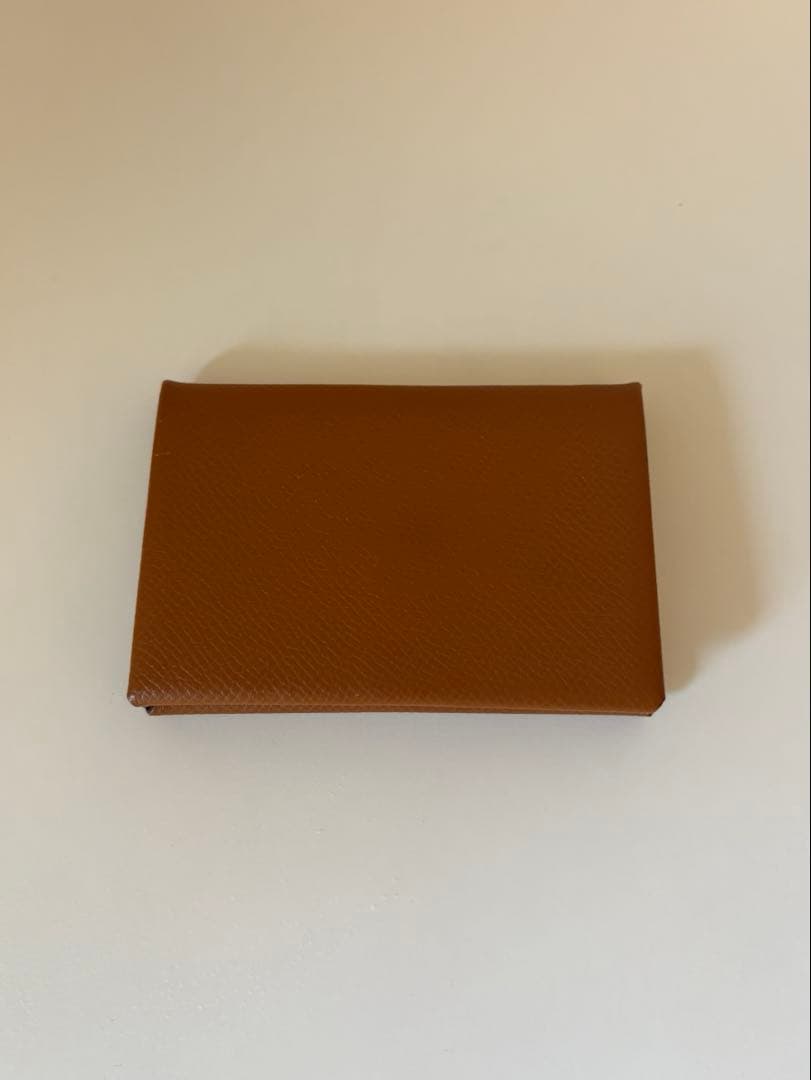 HERMES エルメス　カルヴィ エトゥープ カードケース　名刺入れ　パスケース