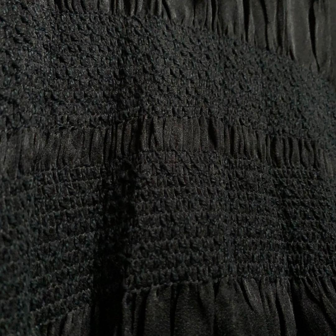 【美品】ISSEY MIYAKE シャツジャケット　2（M相当）　プリーツ　黒