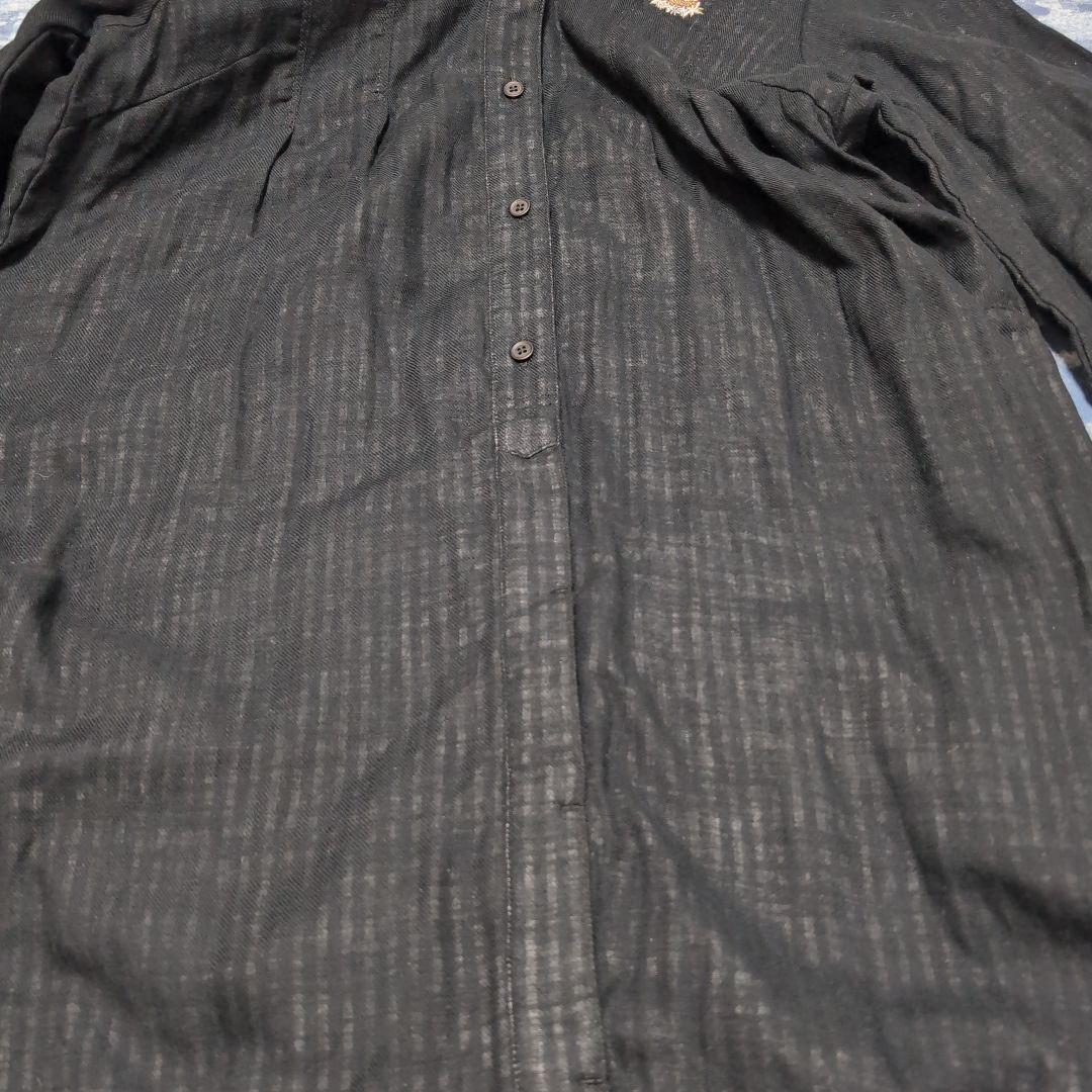 黒ロングシャツ 長袖　タグ付き新品　わちふぃーるど