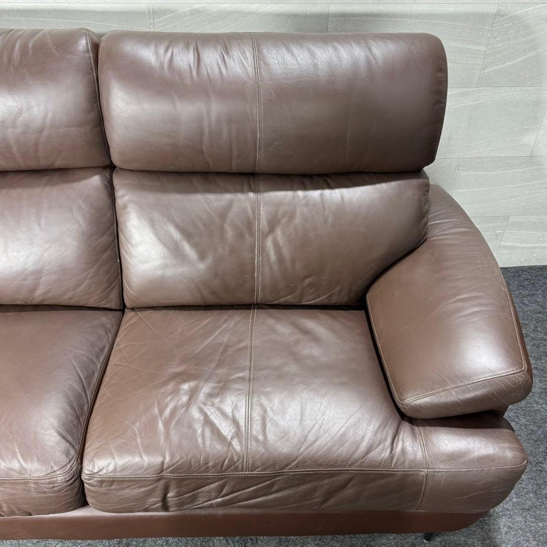 ニトリ ソファ 3人掛け 合皮 ブラウン Nポケット d5007 NITORI