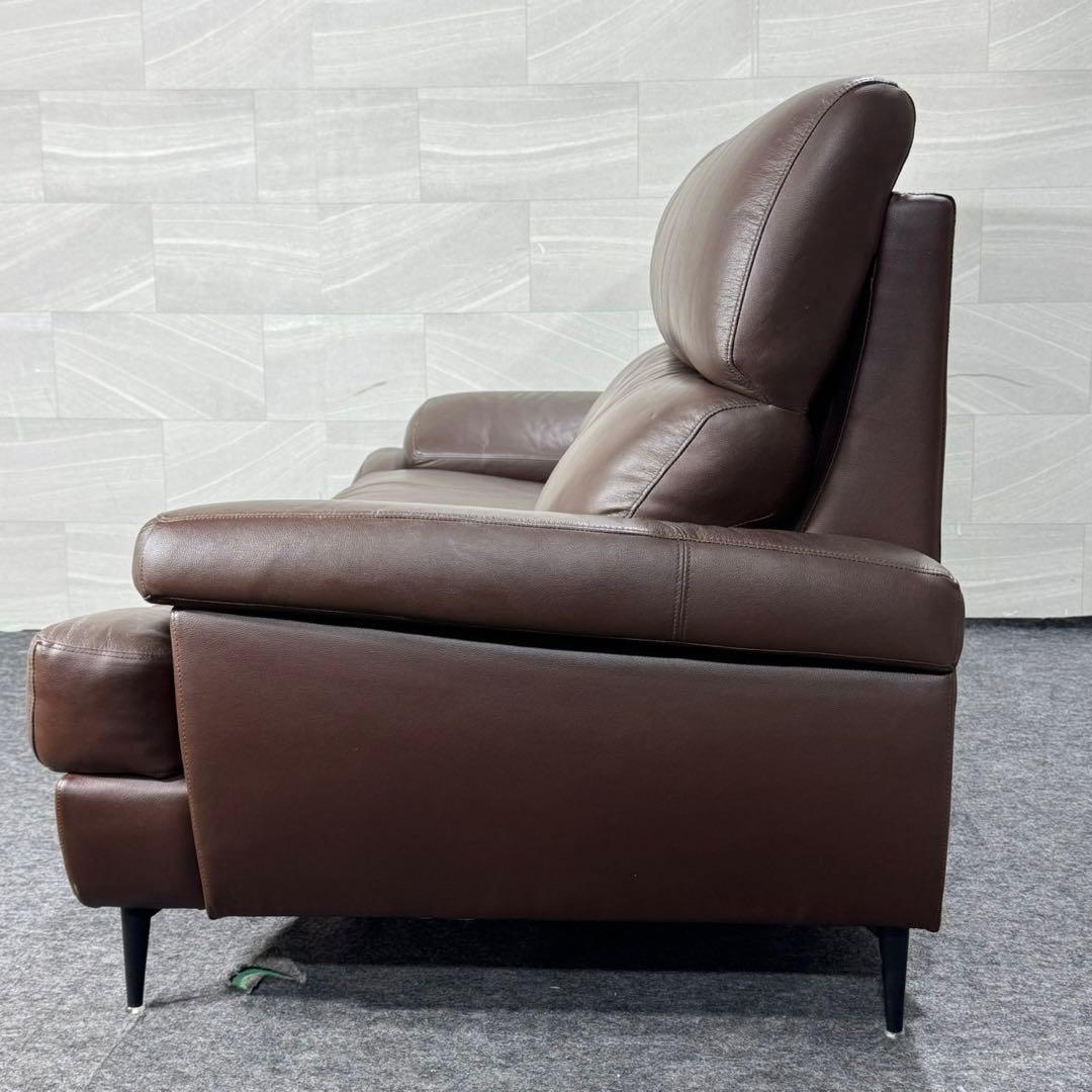 ニトリ ソファ 3人掛け 合皮 ブラウン Nポケット d5007 NITORI