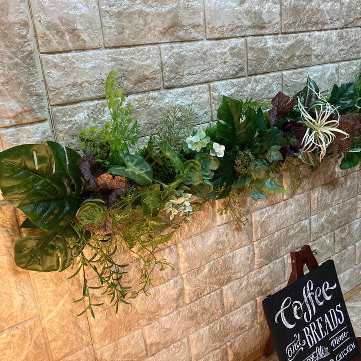 光触媒　人工観葉植物　ウォールグリーン235689