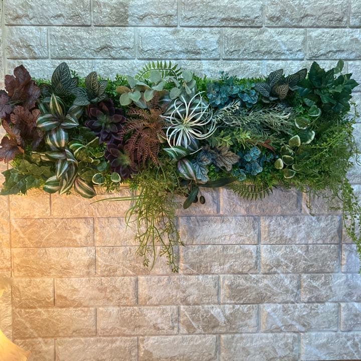 光触媒　人工観葉植物　ウォールグリーン235689