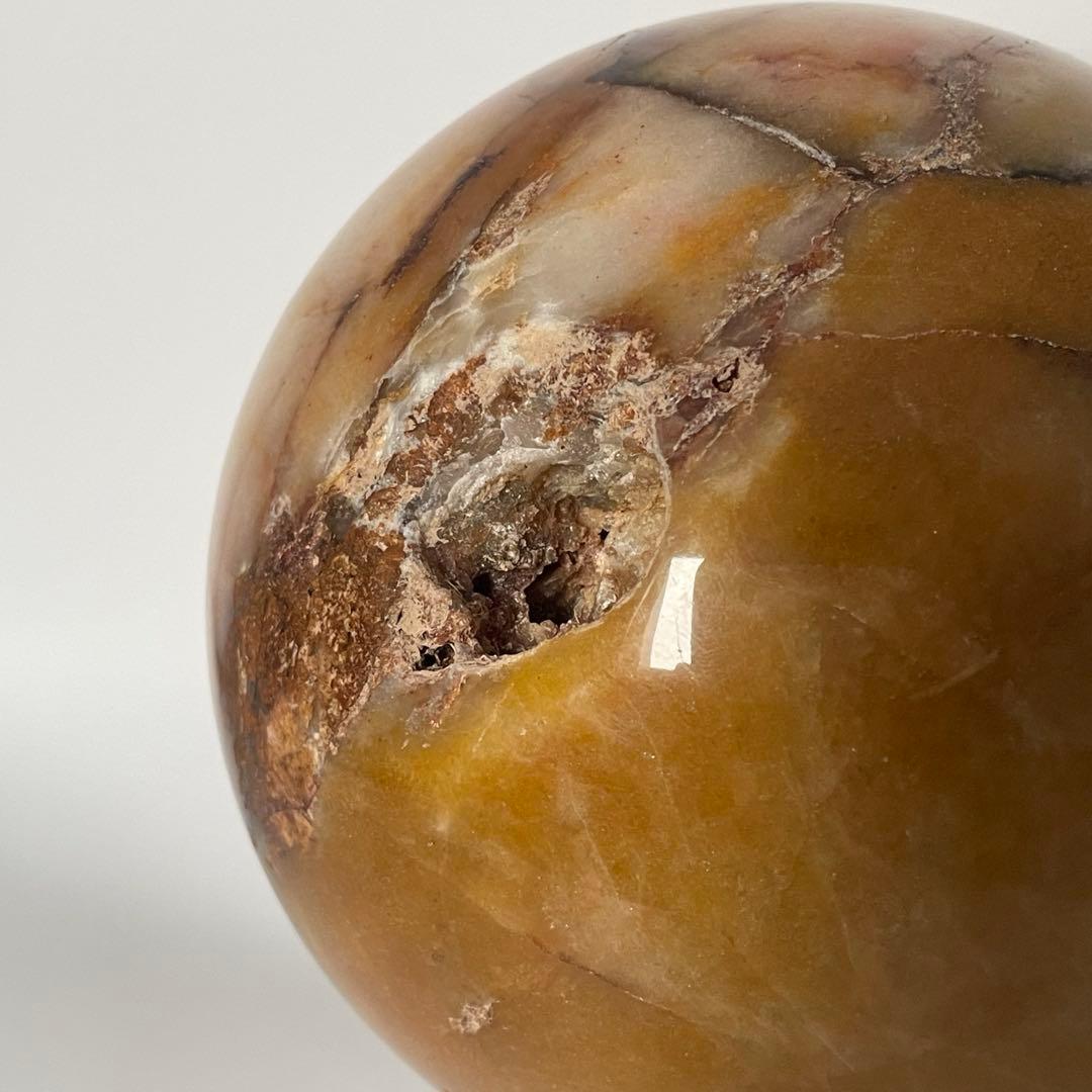 【H&E社正規品／保証書付き】ヒマラヤ・レッドゴールド・アゼツライト スフィア