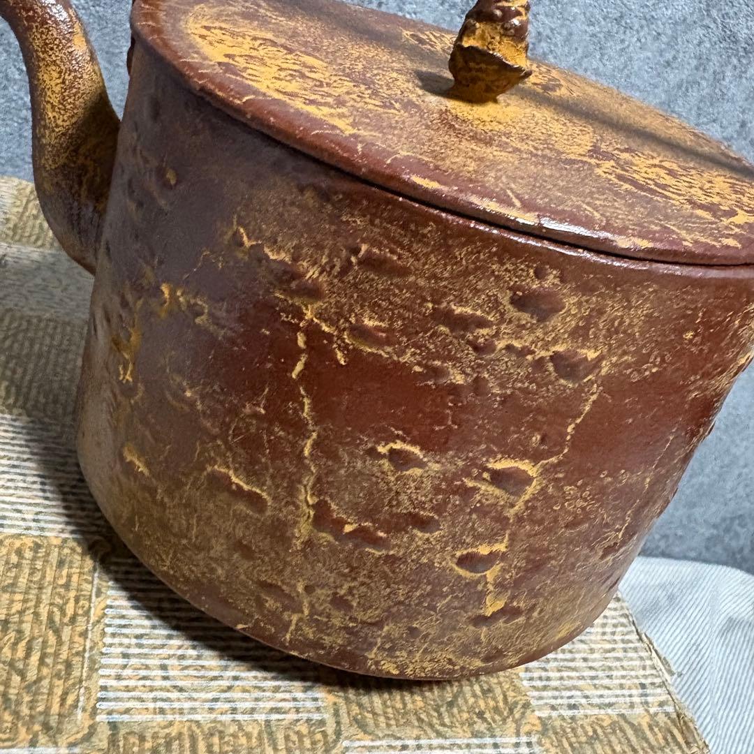 新品　南部鉄器　「桜皮寸筒」急須・やかん「盛榮堂」