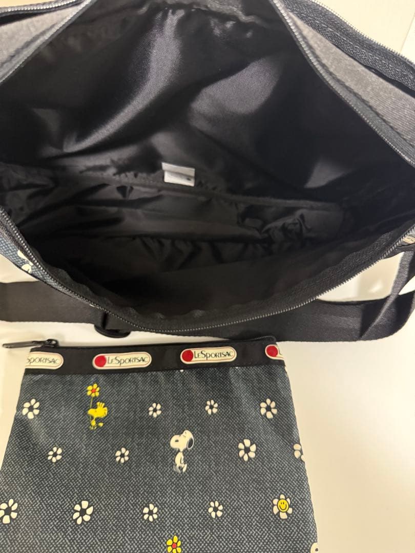 レスポートサック ショルダーバッグ スヌーピー ウッドストックポーチ付き7507