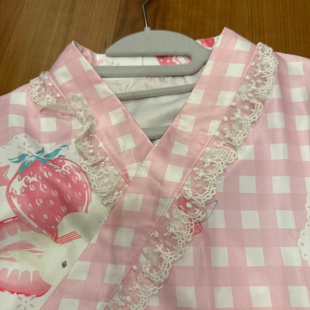 to Alice いちご ギンガムチェック 浴衣