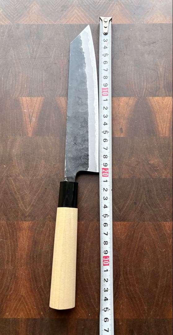 土佐打刃物　青2 切付　和　牛刀　210mm 7寸　包丁　霞　手打　未使用　青紙