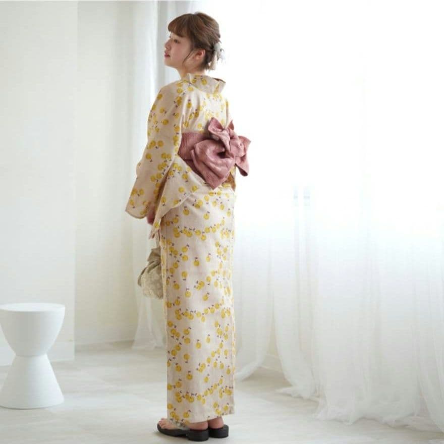 Utatane×アデリアレトロ 新品 浴衣セット(帯・下駄) フリーサイズ