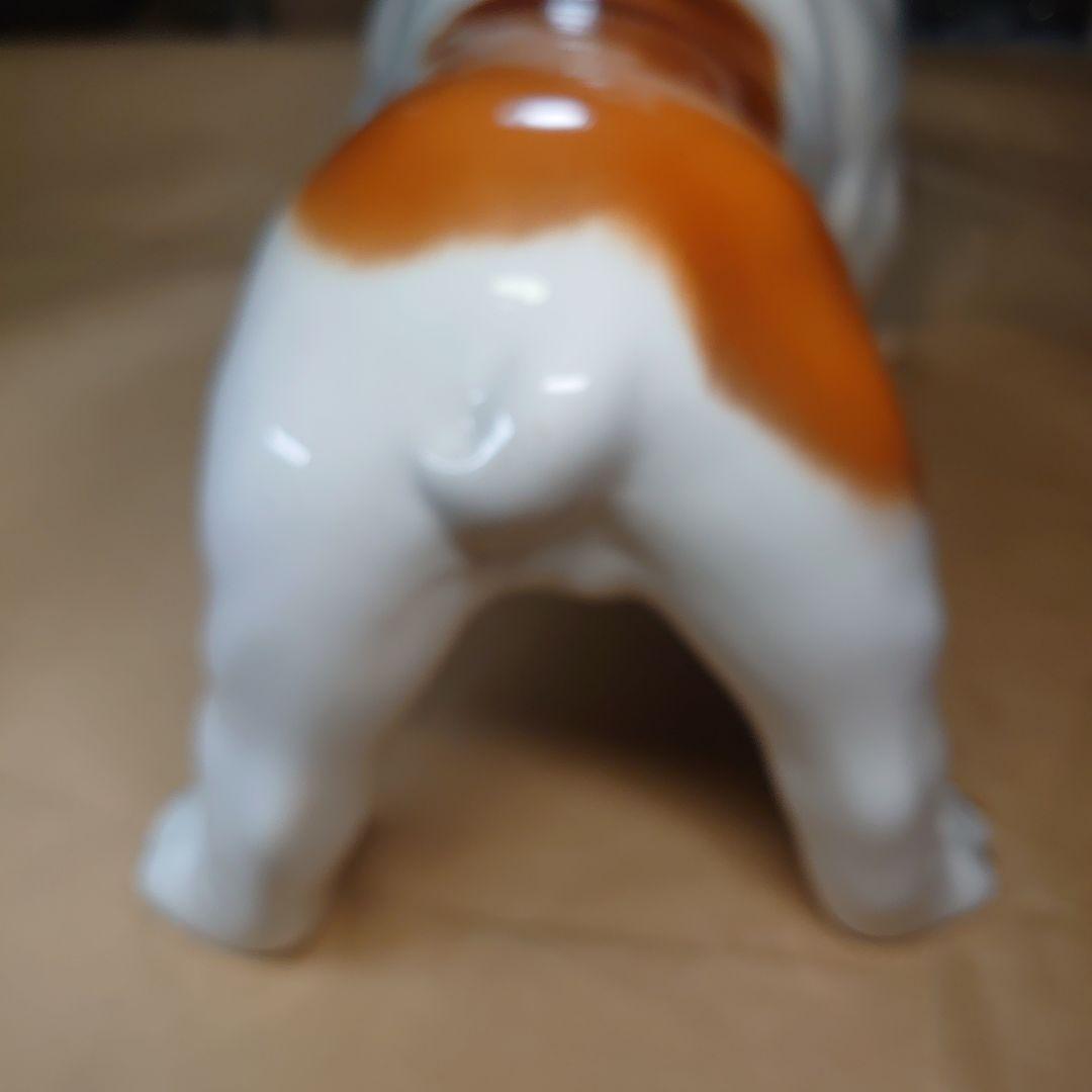 ブルドッグ　オブジェ　イタリア　陶器