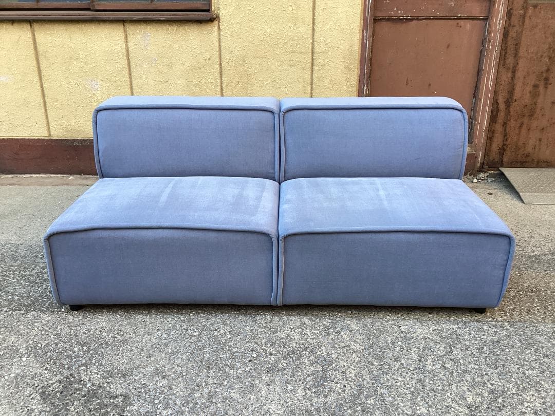 ラスト１脚　ボーコンセプト　２人掛けソファ　ブルー系　Grosso