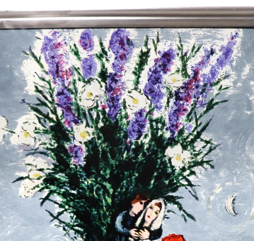 マルク・シャガール ヴィンテージ ステンドグラス ボストン美術館 村の新郎新婦