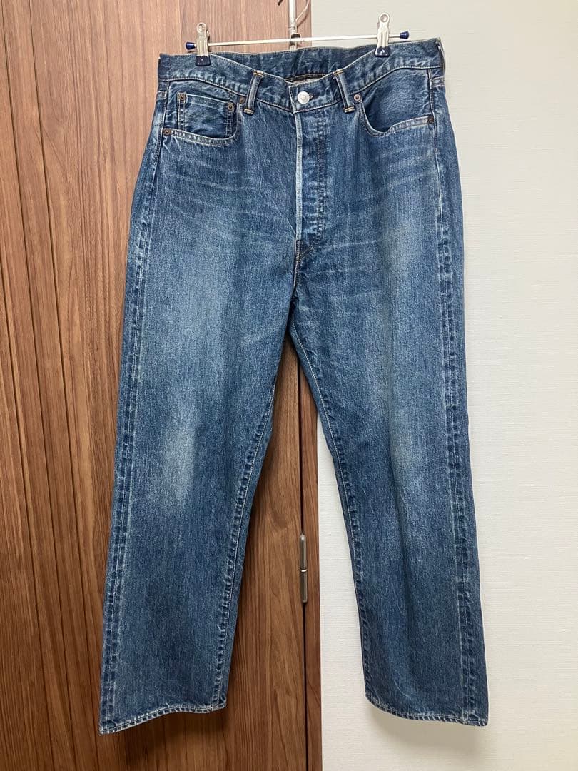 【A.PRESSE】washed denim wide pants 30