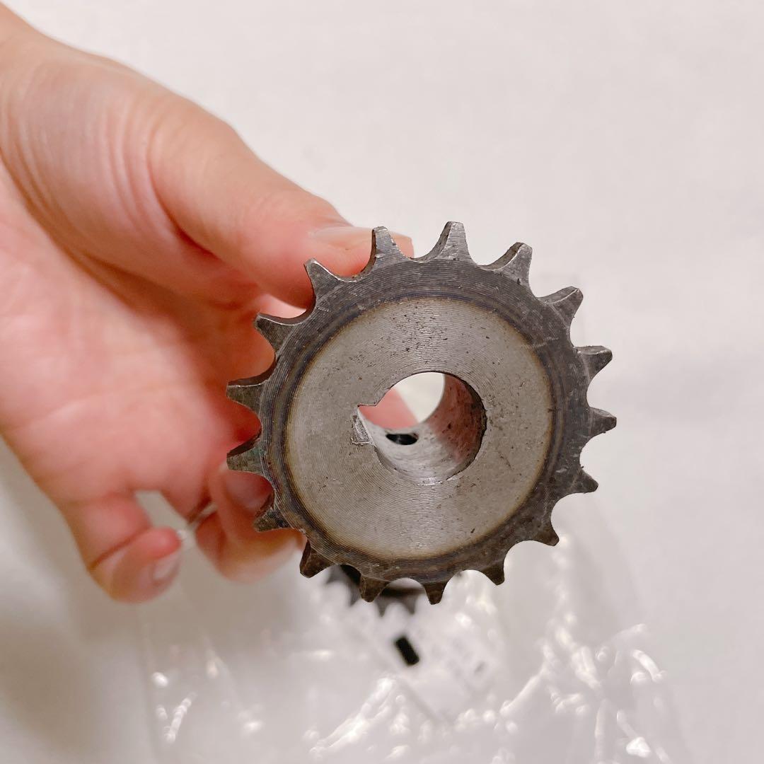 2個セット ISO/DIN 06B-1 ローラーチェーンスプロケット