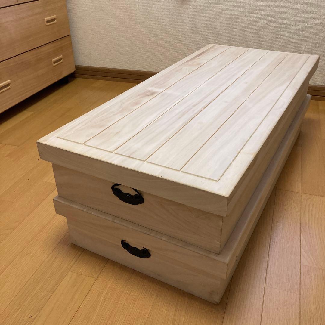 桐　衣装ケース2個組　着物収納　\"たのメル便発送\"