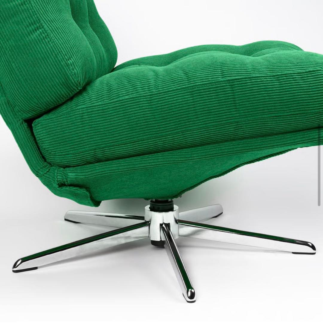 新品 IKEA ディヴリンゲ 回転イージーチェア パーソナルチェア グリーン 緑