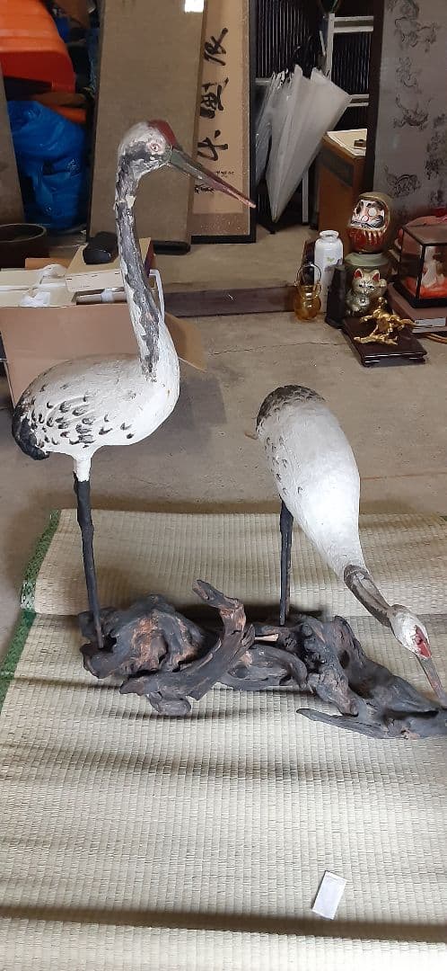 置物 鶴 インテリア