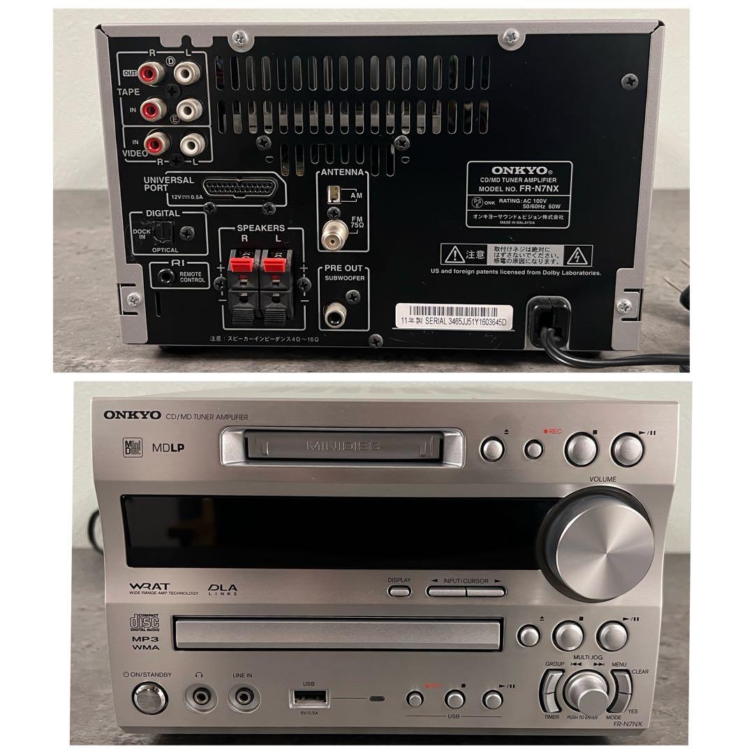 ONKYO CD/MDチューナーアンプ FR-N7NX スピーカー D-N7NX