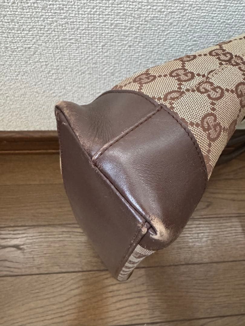 GUCCI GGキャンバス ブラウン(保存袋あり)