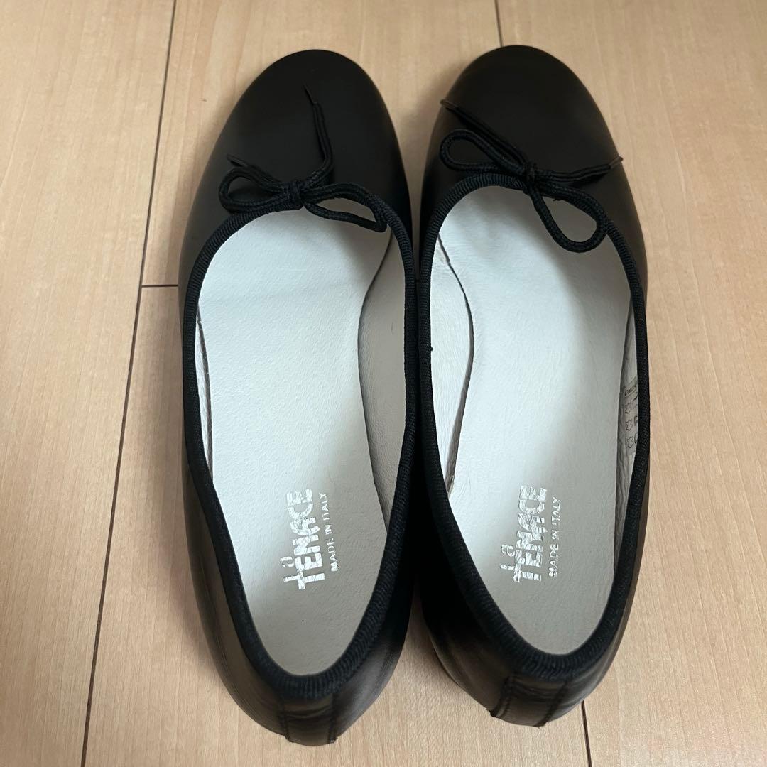 【新品未使用】La TENACE 甲深　バレエシューズ　黒