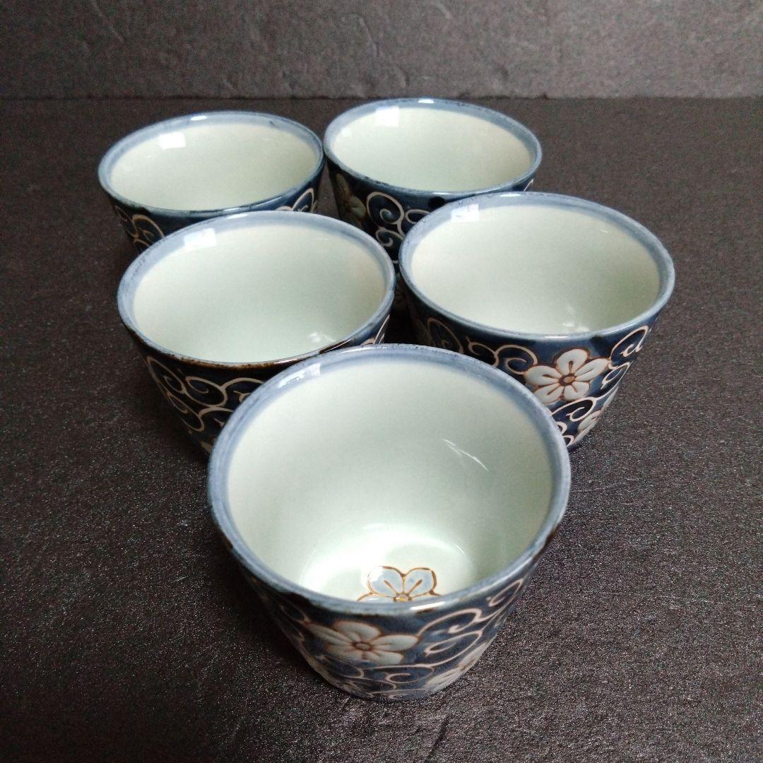 未使用 波佐見焼 龍庵窯 そば猪口5個　お祝い