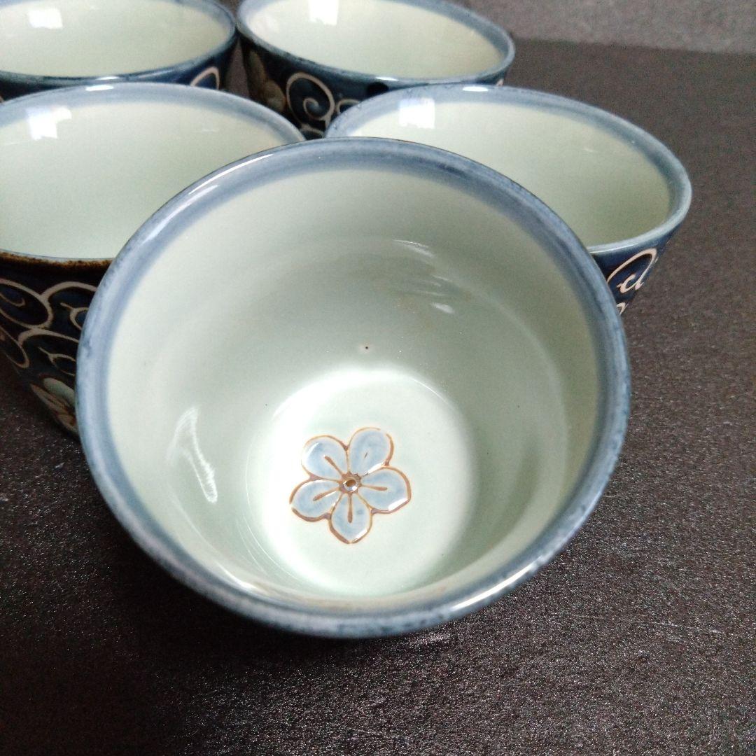 未使用 波佐見焼 龍庵窯 そば猪口5個　お祝い