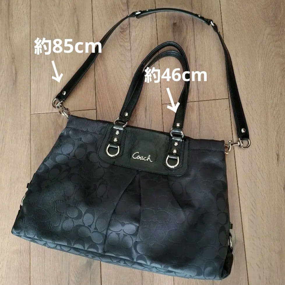 COACH　2WAYバッグ　ブラック