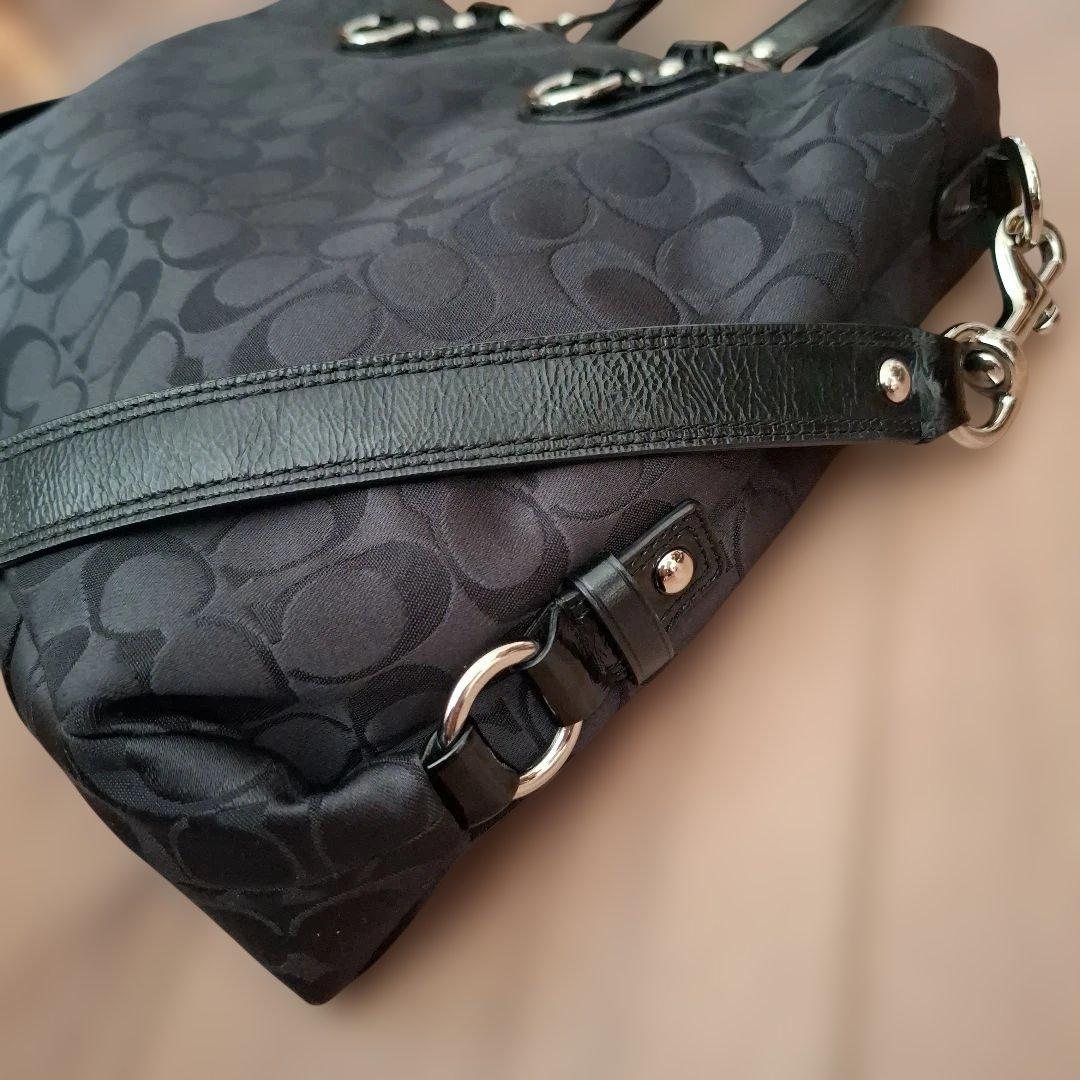 COACH　2WAYバッグ　ブラック