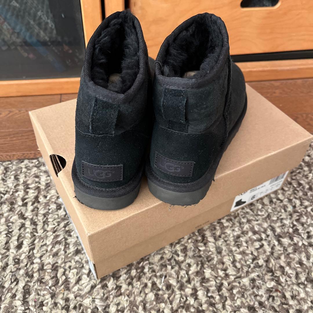 UGG ブラック ムートンブーツ サイズ6