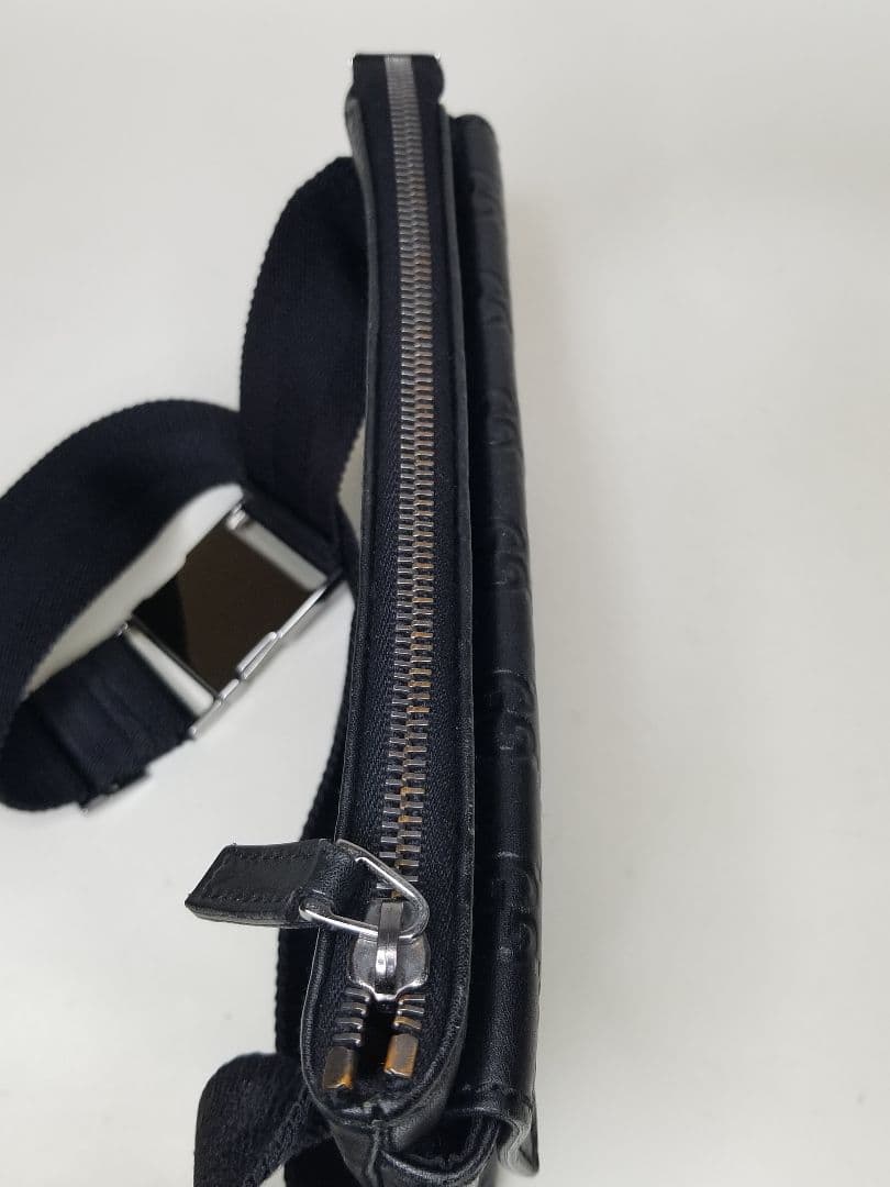 グッチ ブラウン グッチッシマ ベルトバッグ ブラック