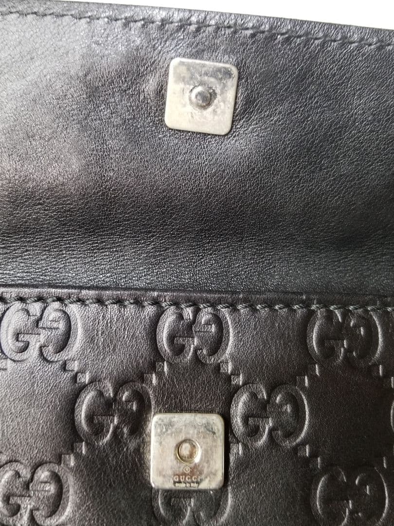 グッチ ブラウン グッチッシマ ベルトバッグ ブラック