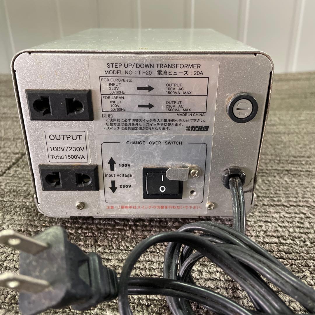 0075 海外国内用変圧器 カシムラ TI-20