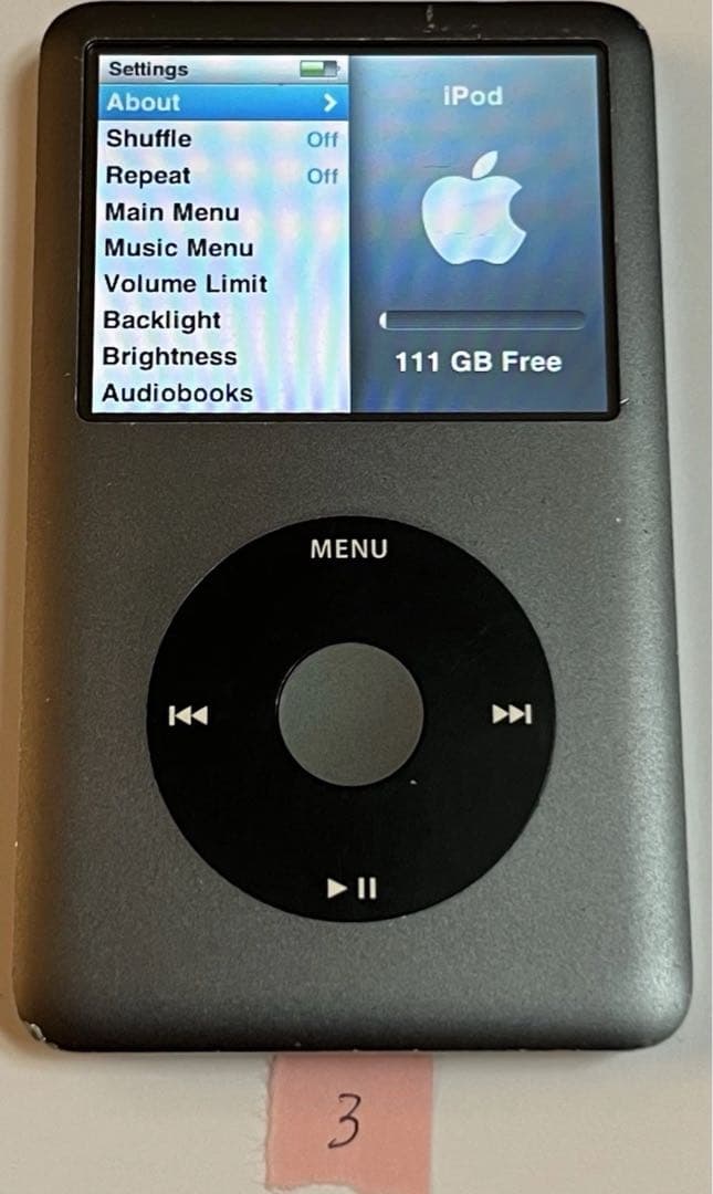 【動作確認済】 iPod classic A1238 120GB 第6世代