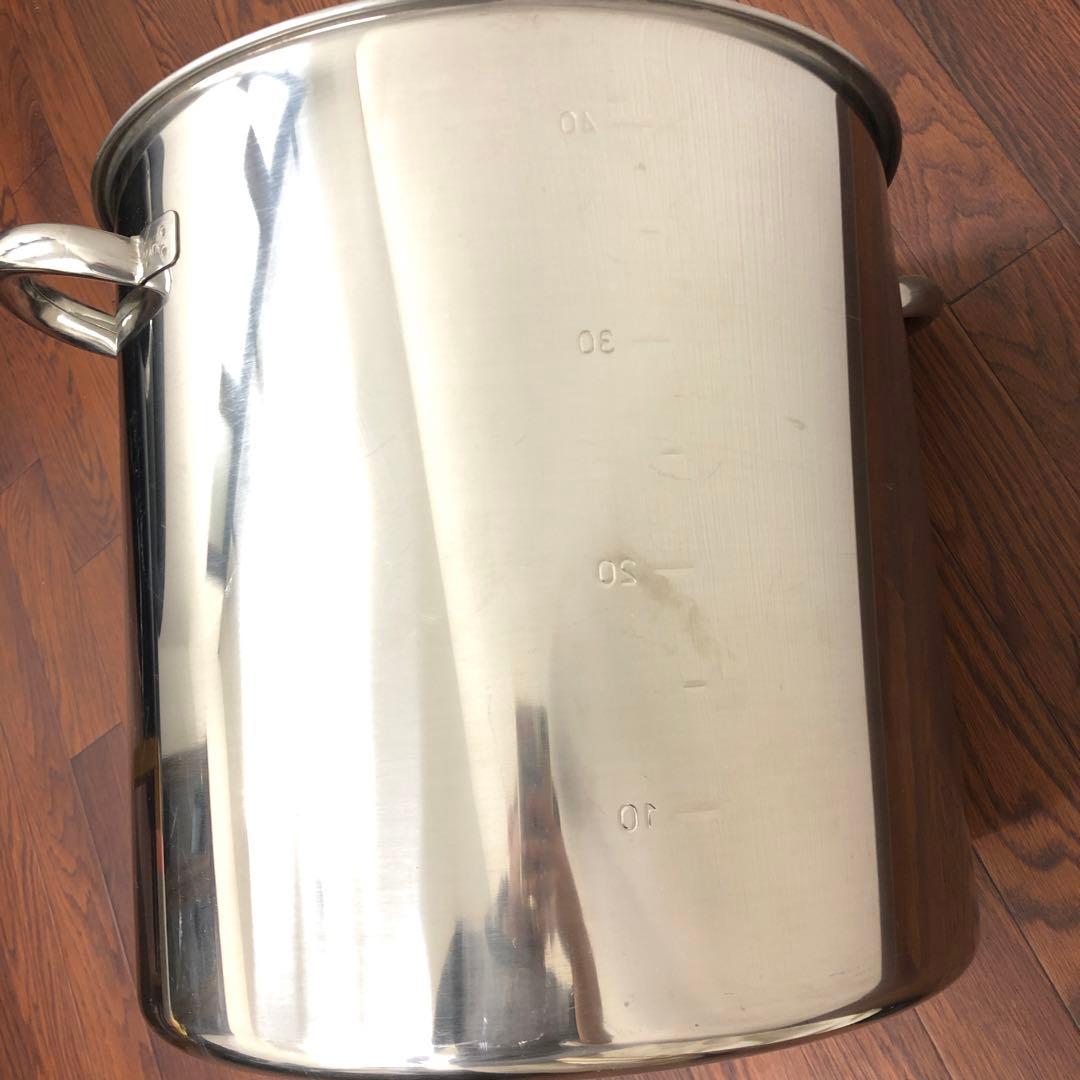 ステンレス 寸胴鍋 39cm モリブデン